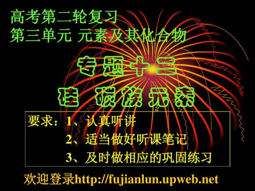 08高考化学专题硅碳族元素
