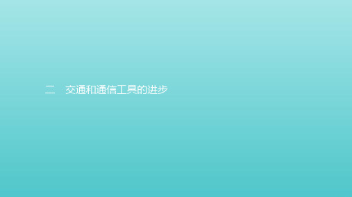 高中历史专题四中国近现代社会生活的变迁2交通和通信工具的进步课件人民版必修2