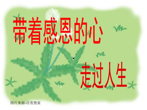 主题班会-带着感恩的心走过人生