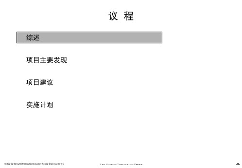 波士顿汇源公司未来业务发展战略市场运营及组织改进计划