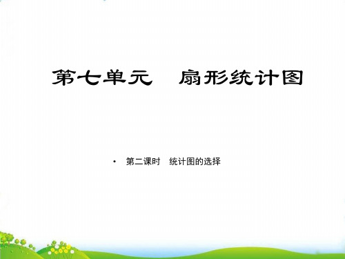 (六上)数学习题PPT课件-第七单元课时2统计图的选择 人教版(7张)