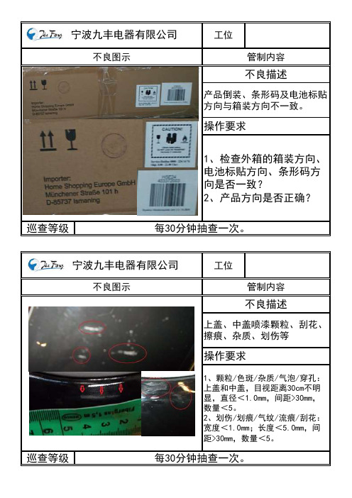 IPQC制程巡检记录表