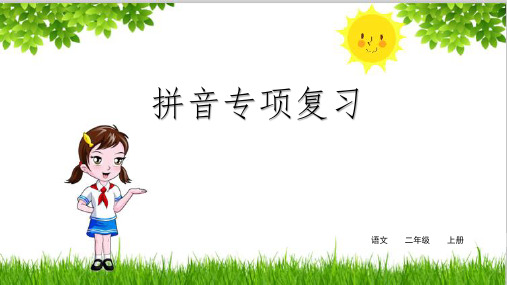 2020年部编版二年级语文上册期末拼音专项复习ppt(精品)