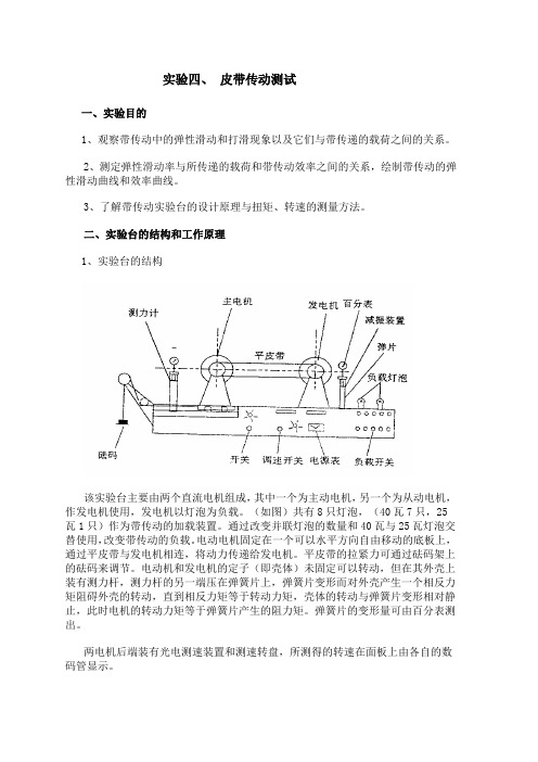 机械带传送实验