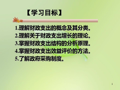 财政支出概述.ppt