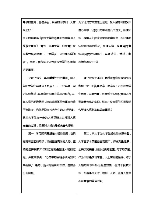 积累知识学习比塑造人格更重要,亲手资料