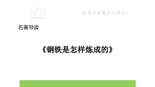 八年级下册语文名著导读《钢铁是怎样炼成的》：摘抄和做笔记