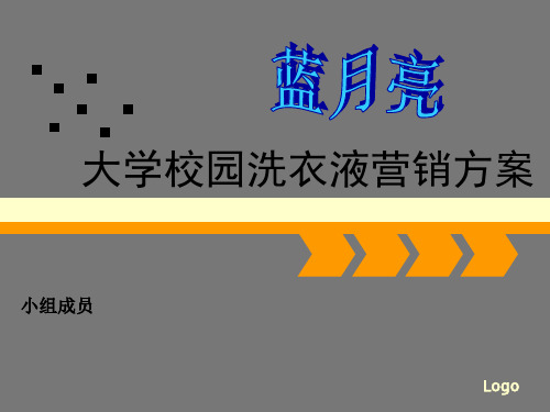 大学校园洗衣液营销方案 PPT课件