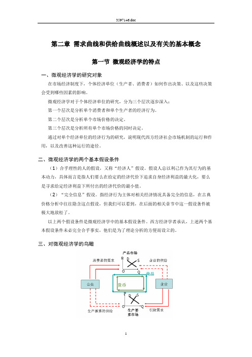 第二章 需求曲线和供给曲线概述以及有关的基本概念