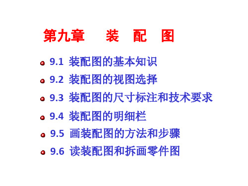 装配图的尺寸标准和技术要求