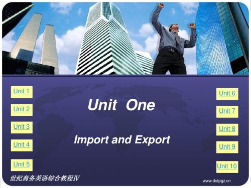 IMPORT AND EXPORT