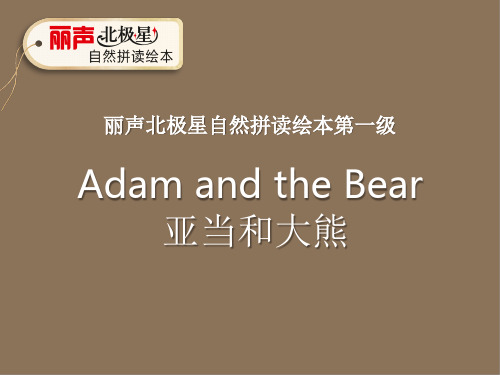 小学英语丽声北极星自然拼读绘本第一级 Adam and the Bear 课件 (共27张PPT)