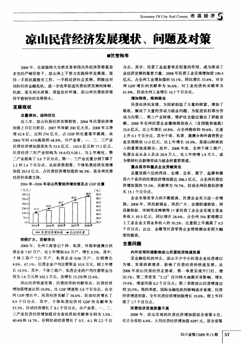 凉山民营经济发展现状、问题及对策