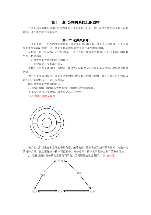 第11章公共关系的组织结构