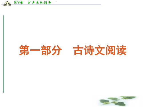 高考二轮三轮总复习专题学案精品课件第1部分-古诗文阅读专题(湖南专用)