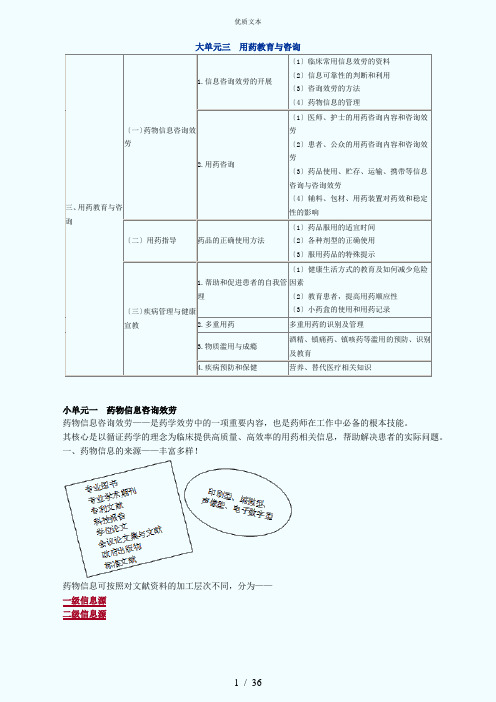 西药综合第3章全章知识点