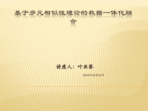 基于多元相似性理论的数据一体化融合