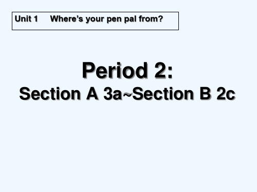 七年级英语下册UnitPeriod课件人教新目标版_1