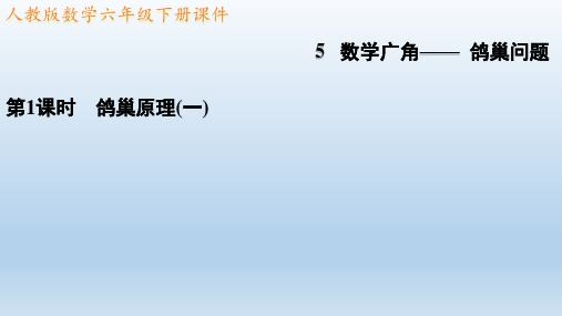 2023春人教版六年级数学下册 典中点 第5单元 习题课件