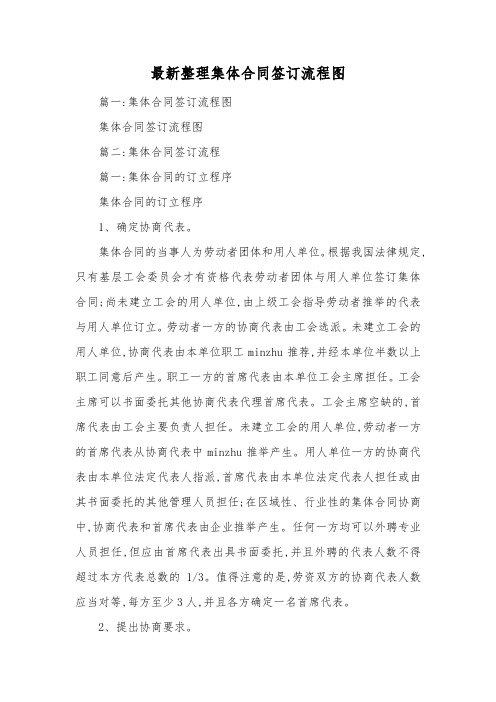 最新整理集体合同签订流程图.docx