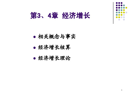 3-4 经济增长核算及理论-最新