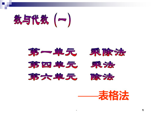 小学三年级数学数与代数1[人教版]PPT课件