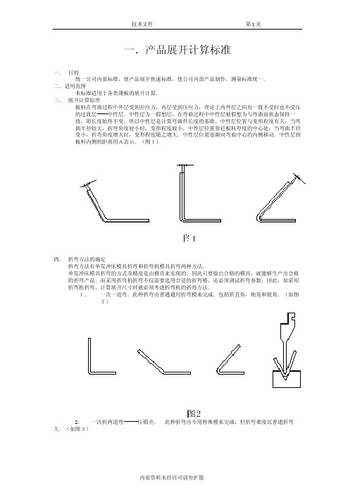 钣金展开计算标准