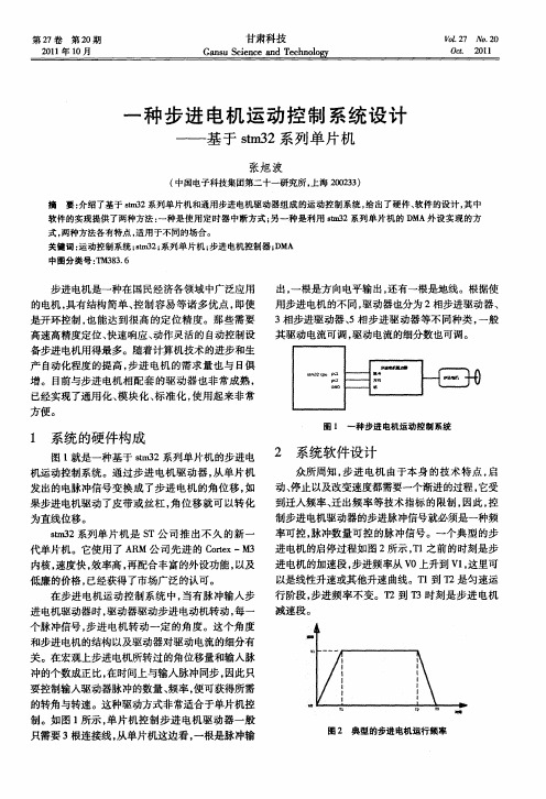 一种步进电机运动控制系统设计——基于stm32系列单片机