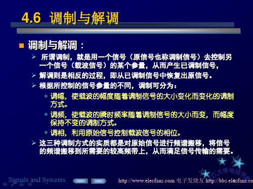 调制解调原理详细介绍要点