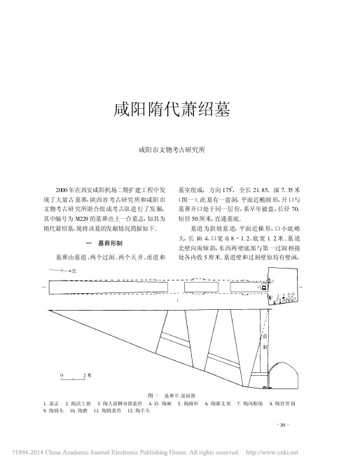 《文物》杂志2006年第9期--咸阳隋代萧绍墓_谢高文