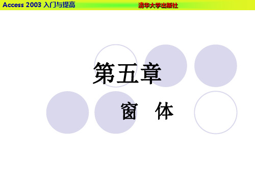 (12)ACCESS2003所有ppt第5章 窗体