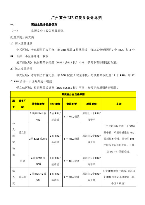 广州LTE室分站配置原则v1