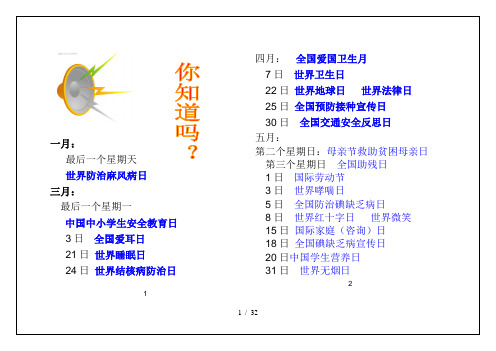 健康教育宣传手册