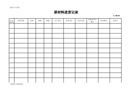 混凝土用统一表格