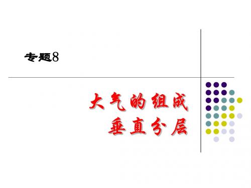 专题8大气组成和垂直分层 2