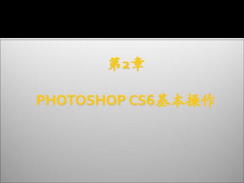 photoshopcs6基础与案例教程第2章精品PPT课件