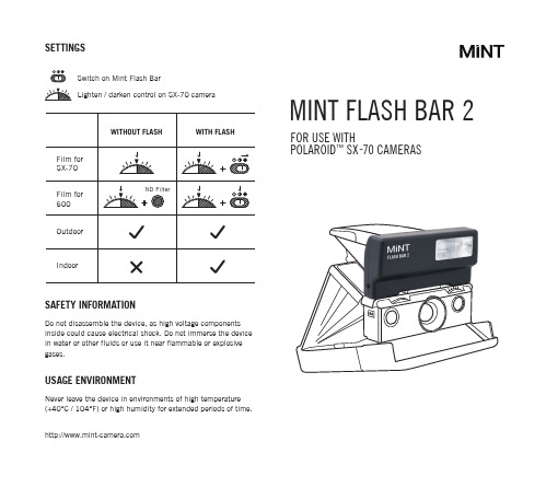 Mint Flash Bar 2 用户手册说明书