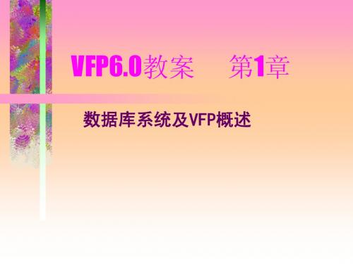 vfp课件1