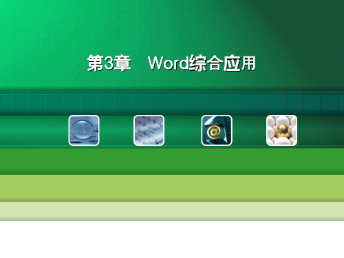 第3章   Word综合应用