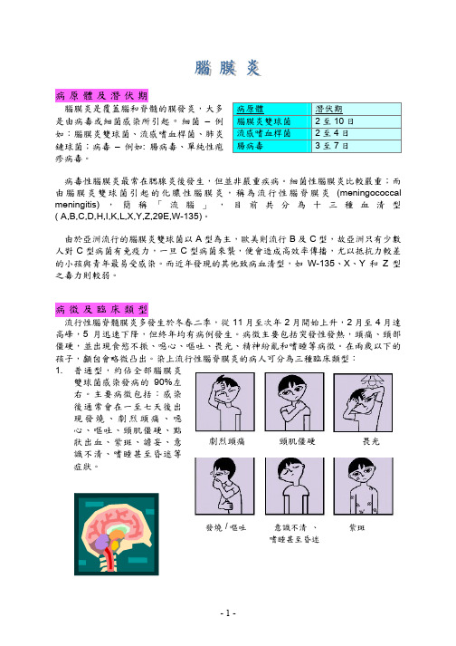 脑膜炎双球菌引起的化脓性脑膜炎