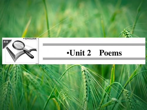 Unit 2 Poems课件 新人教版选修6课件