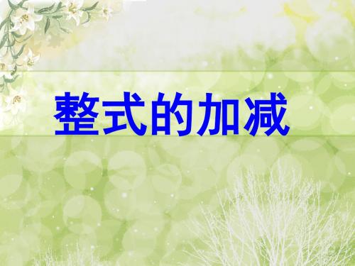 2019-北师大版七年级上册3.4.4整式的加减课件(共19张PPT)-文档资料