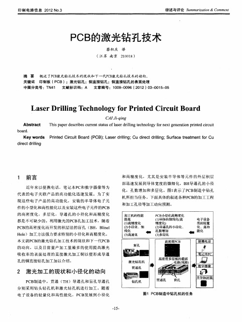 PCB的激光钻孔技术