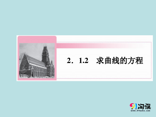 课件8：2.1.2  求曲线的方程