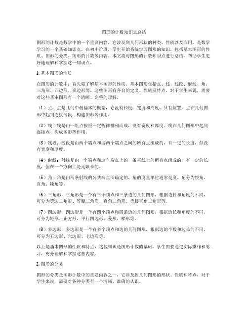 图形的计数知识点总结