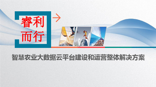 XXX省智慧农业大数据云平台建设和运营整体解决方案