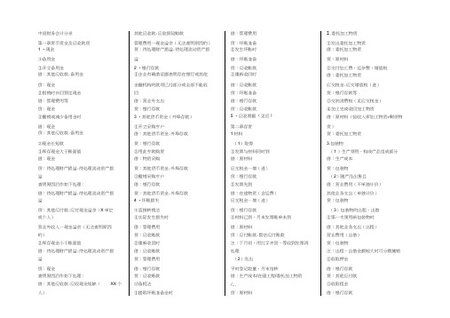 中级财务会计分录大全,推荐文档