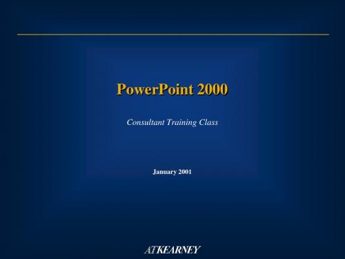 科尔尼《Consultant Training Class---PowerPoint 2000》113页