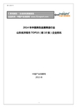 2014年中国黑色金属铸造行业山东省济南市TOP10企业排名