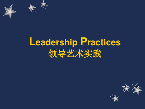 成功项目经理系列教程—领导艺术实践精品PPT课件